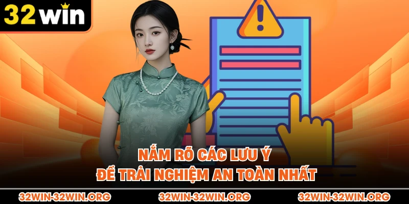 Nắm rõ các lưu ý để trải nghiệm an toàn nhất